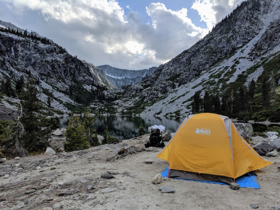 backpacking in Trinity Alps, CA