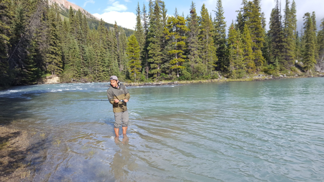 fishing in Jasper, Canada