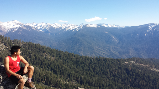 backpacking in Sequoias, CA